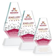 Mcleod Full Color on Helton Base Fagan Polygon Crystal Trophy - Crystal Trophies