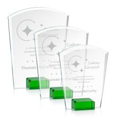 Byrne Green Peaks Crystal Trophy - Crystal Trophies