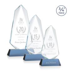 McMullen on Helton Sky Blue Peaks Crystal Trophy - Crystal Trophies