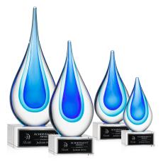 Eubanks on Plated Crystal Base - Clear - Glass Trophies