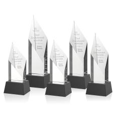 Fernandes on Base Black Crystal Trophy - Crystal Trophies