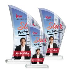 Thompson Full Color Unique Crystal Trophy - Custom Trophies