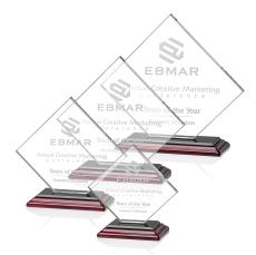 Argueta Rosewood Crystal Trophy - Eco-Friendly Trophies