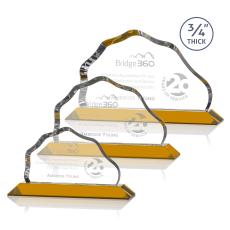 Hagen Amber Crystal Trophy - Crystal Trophies