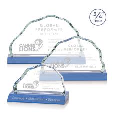 Pierre Sky Blue Crystal Trophy - Crystal Trophies