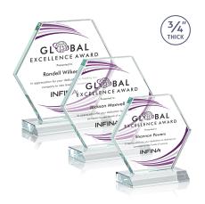 Pagan Full Color Starfire Polygon Crystal Trophy - Crystal Trophies