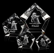 Ernst 3D Polygon Crystal Trophy - Crystal Trophies