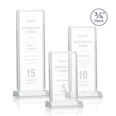 Stubbs Clear Rectangle Crystal Trophy - Crystal Trophies