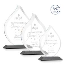 Cavazos Black Flame Crystal Trophy - Crystal Trophies
