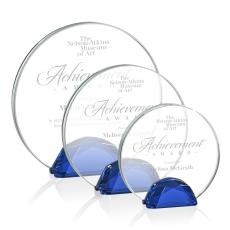 Duffy Blue Circle Crystal Trophy - Crystal Trophies