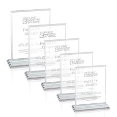 Lorenzo Clear Rectangle Crystal Trophy - Crystal Trophies