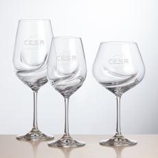 Andrews Wine - Deep Etch - Wine Glasses