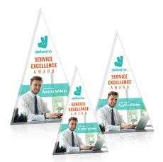 Jewell Tower Full Color Gold Towers Acrylic Trophy - Acrylic Trophies