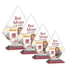 Lujan Full Color Wood Crystal Trophy - Crystal Trophies