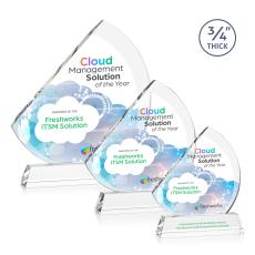 Yanez Full Color on Helton Starfire Peaks Crystal Trophy - Custom Trophies