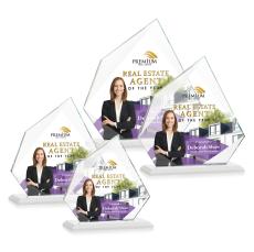 Hoang Full Color Fagan Peaks Crystal Trophy - Crystal Trophies