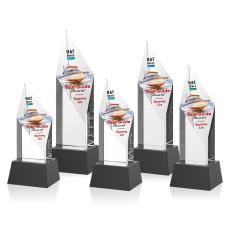 Fernandes Full Color on Base Black Crystal Trophy - Crystal Trophies