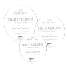 Jewell Gold Circle Acrylic Trophy - Acrylic Trophies