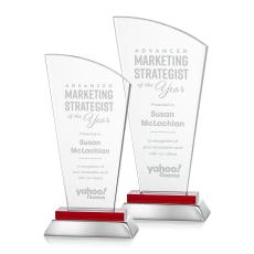 Pollard Red Peaks Crystal Trophy - Crystal Trophies