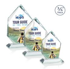 Boone Ice Peak Full Color Starfire Peaks Crystal Trophy - Crystal Trophies