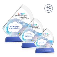 Yanez Full Color on Helton Blue Peaks Crystal Trophy - Crystal Trophies