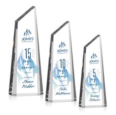 Keene Tower Full Color Peaks Crystal Trophy - Crystal Trophies