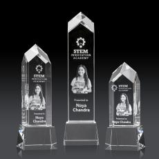 Escobar on Base 3D - Clear - Crystal Trophies