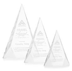 Bragg Clear Pyramid Crystal Trophy - Crystal Trophies