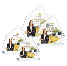 Hoang Full Color Clear Peaks Crystal Trophy - Crystal Trophies