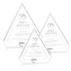 Jewell Diamond Silver Acrylic Trophy - Acrylic Trophies