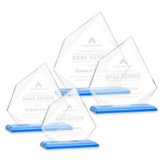 Hoang Sky Blue Peaks Crystal Trophy - Crystal Trophies