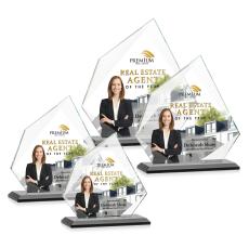 Hoang Full Color Black Peaks Crystal Trophy - Crystal Trophies