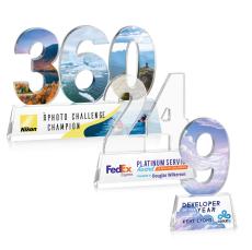 Simms Full Color Acrylic Trophy - Acrylic Trophies