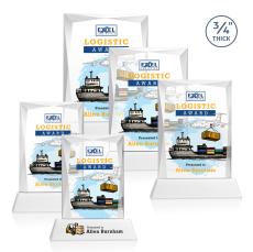 Cassidy Full Color on Helton Base Fagan Rectangle Crystal Trophy - Crystal Trophies