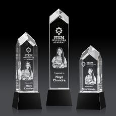 Escobar on Base 3D - Black - Crystal Trophies