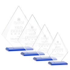 Lujan Blue Crystal Trophy - Crystal Trophies