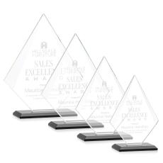 Lujan Black Crystal Trophy - Crystal Trophies