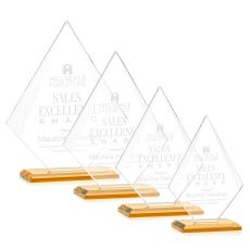 Lujan Amber Crystal Trophy - Crystal Trophies