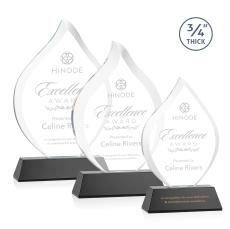 Cavazos on Helton Base Black Flame Crystal Trophy - Crystal Trophies