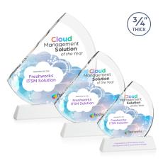 Yanez Full Color on Helton Fagan Peaks Crystal Trophy - Crystal Trophies