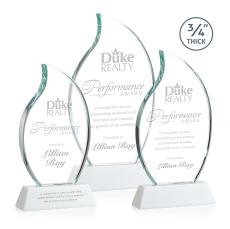 Summers on Helton Base Fagan Flame Crystal Trophy - Crystal Trophies