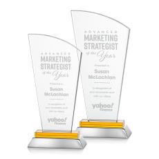 Pollard Amber Peaks Crystal Trophy - Crystal Trophies