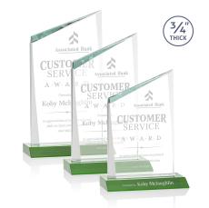 Brito Green Peaks Crystal Trophy - Crystal Trophies