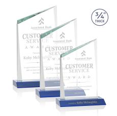 Brito Blue Peaks Crystal Trophy - Crystal Trophies