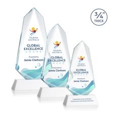 McMullen Full Color on Helton Fagan Peaks Crystal Trophy - Crystal Trophies