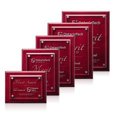 Norwood Plaque - Rosewood/Silver - Wall Plaque Awards