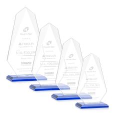 Byers Blue Unique Crystal Trophy - Crystal Trophies