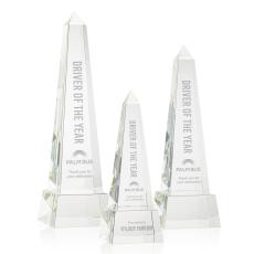 Slaughter Obelisk on Base - Clear - Crystal Trophies