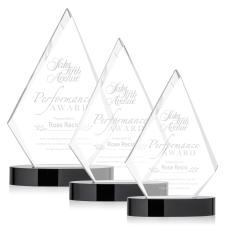 Tidwell Black Crystal Trophy - Crystal Trophies