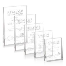 Hurtado Clear (Vert) Rectangle Acrylic Trophy - Acrylic Trophies